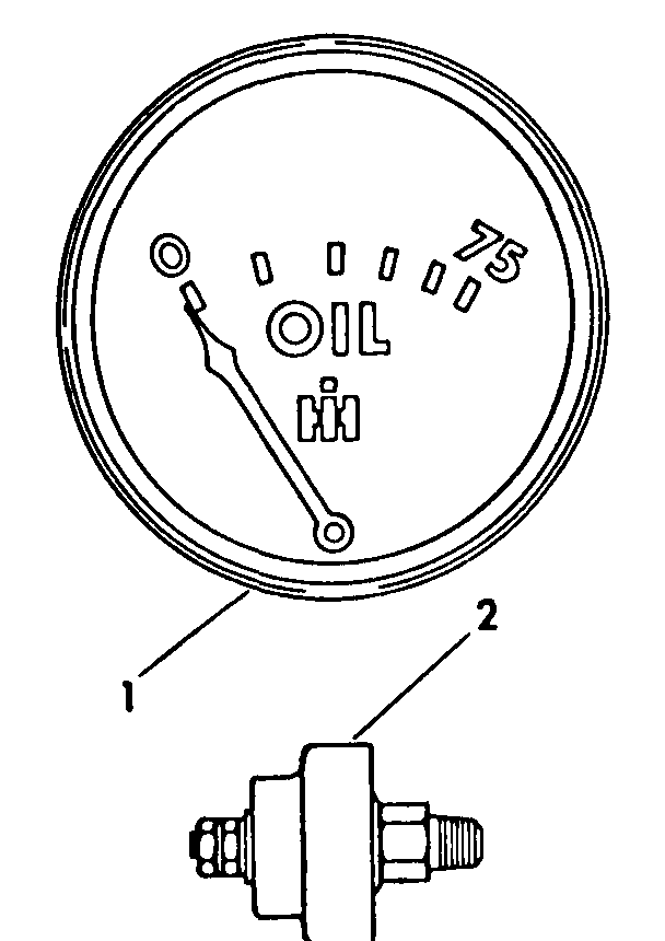 Oil Pressure Switch Diagram and Parts List for CUB185  Cub Cadet Lawn Tractor
